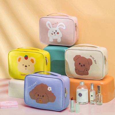 China Fashion Large Capacity Cartoon Portable Toiletry Storage Bag Custom Waterproof Travel Makeup Bag for sale