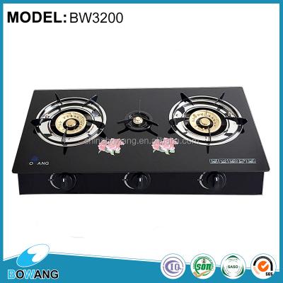 China 2016 Glass Table Top 3 Burner Gas Stove (BW320O) for sale