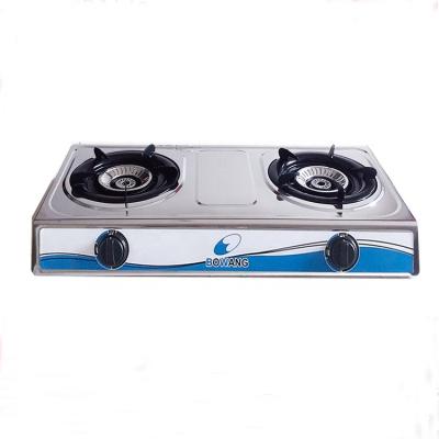 China Outdoor Gas Stove-2 Gas Burner Table Top Stainless Steel Cooking (BW2608) for sale