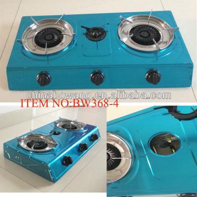 China Stainless Steel 3 Burner Table Top Gas Cooking Stove (BW368-4) for sale