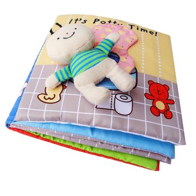 China New Design Early Education Puppets Book Animal Soft Baby Cloth Book Hand Puppets Book for sale