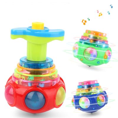 China Baby playing light spinning tops for kids, fun birthday gifts, fillers for boys and girls, for sale