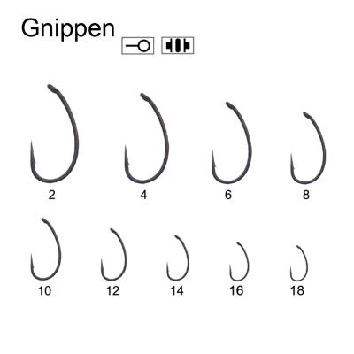 China Wholesale Gnippen, Plier hook chemically sharpened barbless multi colors barb / TF coated carp hooks mustad (B07) 2# for sale