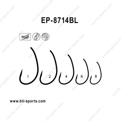 China High Carbon Steel Carp Fish Hook EP-8714BL (B15) for sale