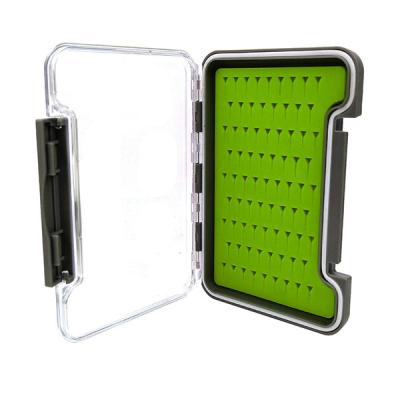 China 100% ABS Silicone Fly Fishing Box Waterproof Super Slim Customer Pocket Design Backed Wholesale Fly Fishing Boxes (B06) for sale