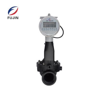 China Plastic fujin garden irrigation solenoid valve timer with dry battery for sale