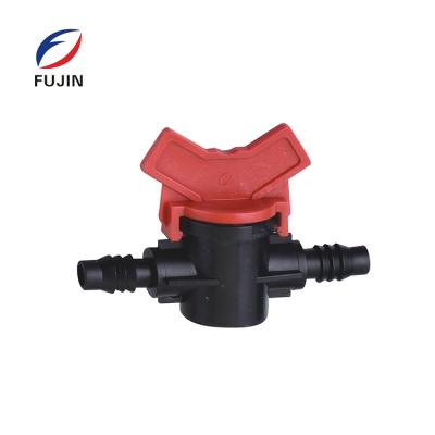 China FuJin Plastic Mini Drip Irrigation System Diameter 9*12 Plastic Ball Valve for sale