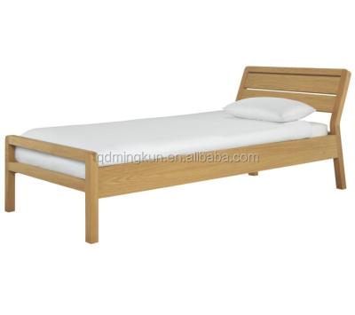 China Hot Selling Solid Wood Carved Oak Wood Single Bed for sale