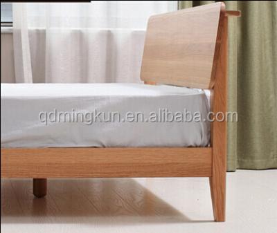 China King Size Solid Wood / Queen Wooden Double Bed For UK Market for sale