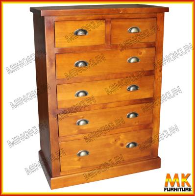 China Pine Wood Chest Solid Wood Stacked Dresser for sale