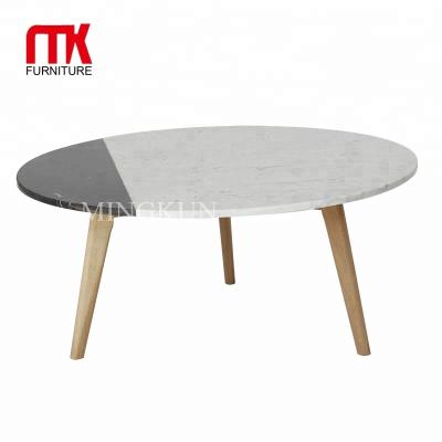 China Modern Colors Marble Top Coffee Table , Granite Top Coffee Table Fashion Style 2 Marble Table for sale