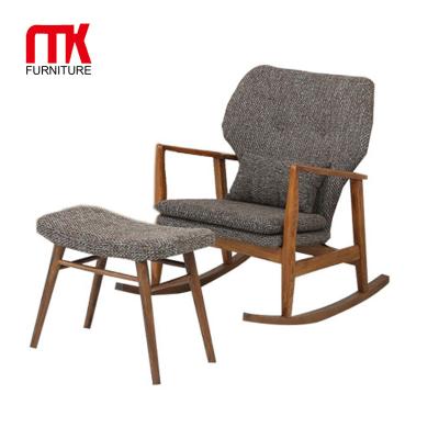 China Comfortable ROCKING CHAIR lounge rocking chair with stool for relax and have a nap for sale