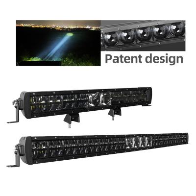 China Die Cast Aluminum Housing E Ticked 2000m Long Distance Road 1500m Spot 4x4 Offroad Truck Bumper Grille Led Light Bar 22 Inch For Cars ATV UTV for sale