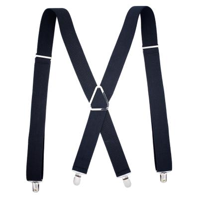 China Suspenders For Men With Heavy Duty Clip Adjustable Elastic Braces Big And X-Back Big 3.5cmX120cm for sale