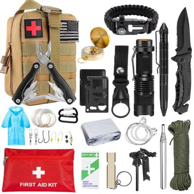 China Emergency Survival Kit Professional Survival Gear Tool SOS K22-3 First Aid Kit for sale