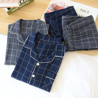 China 2022 new QUICK-DRY men's spring and summer style pajamas, thin style leisure home clothing set manufacturer wholesale for sale