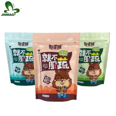 China 3 Color Food Grade Moisture Proof Stand Up Pouches Packaging Stand Up Zipper Bag For Dried Vegetables for sale