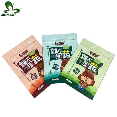 China Food Grade Moisture Proof Rack Up Pouches Packaging Stand Up Pouch Plastic Bags For Dried Vegetables for sale