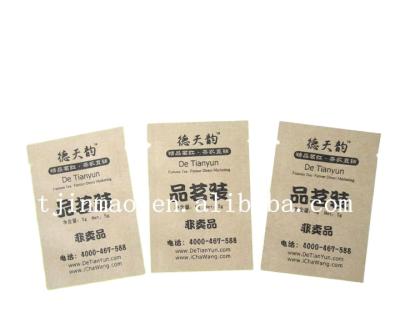 China Safety Heat Sealed Kraft Paper Tea Package Bags Mini Tea Bag for sale