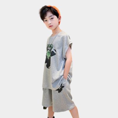 China 2022 New Hot Sale Comfortable Color-changing Bear Sleeveless Summer Children's Vest Suit For Summer for sale