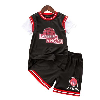 China 2022 New Hot Sale Comfortable Breathable Quick-drying Basketball Jersey Top Two-piece Boy Suit For Summer for sale