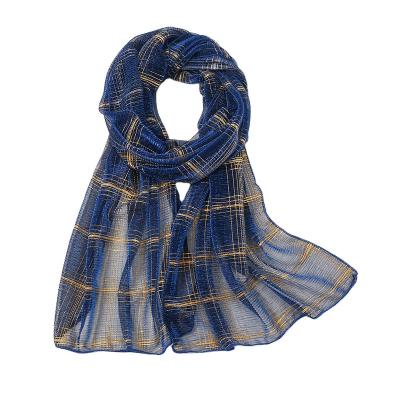 China Scarf 2021 New Fashion Shiny Wrap Women Shawls Ladies Gold Shimmer Lurex Hijab Malaysia Tudung Muslim Scarf for sale