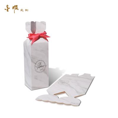 China Recycled Materials Marble Background With Irregular Color Customizable Gift Boxes Small Candy Box for sale