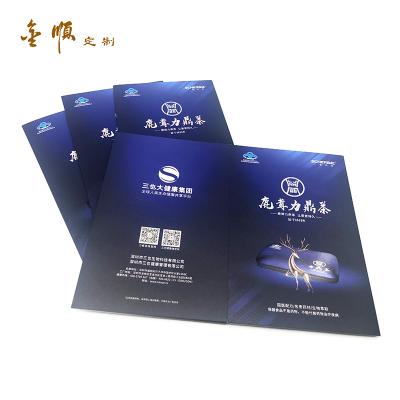 China Disposable Promotion Printing Elegant Cardboard Product Manual Book Brochure for sale