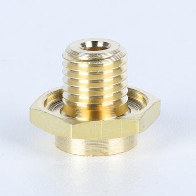 China Industry ODM factory manufacturer burr fittings brass pneumatic connector brass tubing threaded pipe fittings for sale