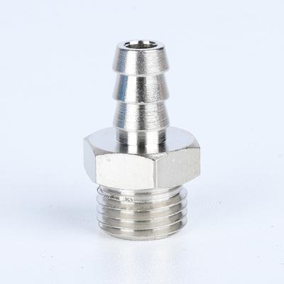 China Industry Brass Compression Fitting Hydraulic Connector Spout Nipple Gas Gas Burr Fit Brass Fittings For Rubber Hose for sale