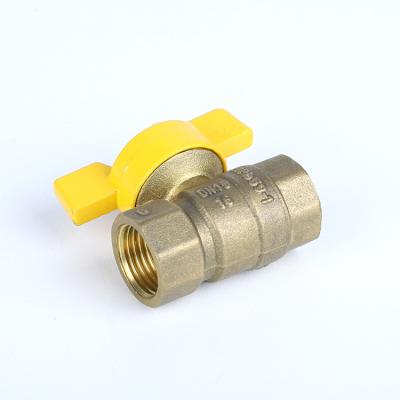 China Home Kitchen Water Thread Tap NPT Brass Ball Valves Left to Caliber Preservative Lead Free Gas Valve and Trims Mini for sale