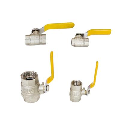 China Home Kitchen Natural Gas Internal and External Switch Water Valve Faucet Water Tap Copper Wire Brass Ball Valve for sale