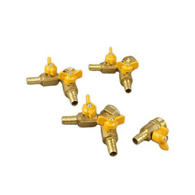 China Home kitchen all copper gas plating natural gas valve single pin spout 4 point valve switch accessories DN15 for sale