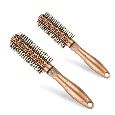 China Gold Color Loop Hair Comb Brush Fashionable Appearance Long Handle For Salon for sale