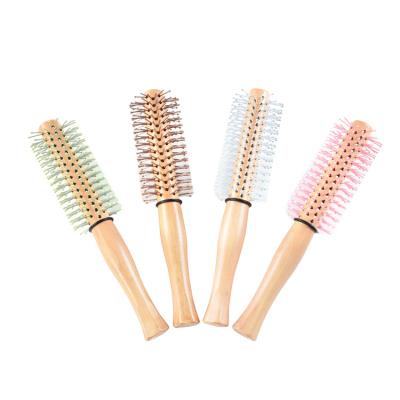 China Foxoba Round Handle Hair Brush High Quality Waterproof Tail Handle Curving Mini Comb Straightening Hair Comb Wooden for sale