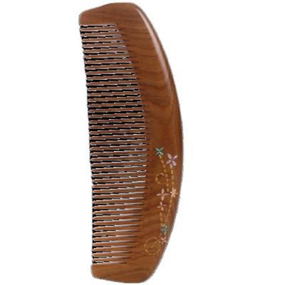 China Good Quality Classic Green Fineness Vamando Hair Comb Sandalwood Hair Massage Brush Handmade 100% Natural Green Sandalwood Hair Comb for sale