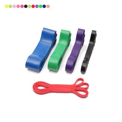 China Various Color 100% Latex Eco-friendly Natural Elastic Stretch Latex Custom Resistance Bands Exercise Band for sale