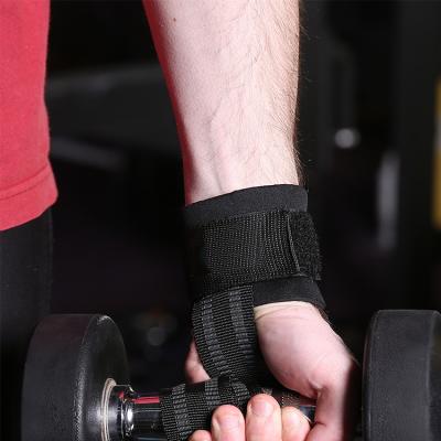 China Eco-Friendly Weight Lifting Power Wrist Straps Wrist Wraps High Quality Gym Fitness Weightlifting Wrist Straps for sale