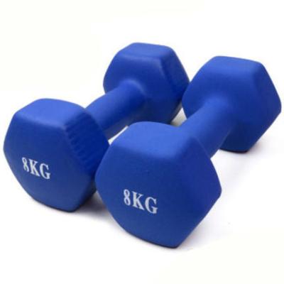 China Solid iron core to prevent dumbbell sets children's gym thin children's arms men ladies dumbbell breakage small fitness equipment home beginners for sale