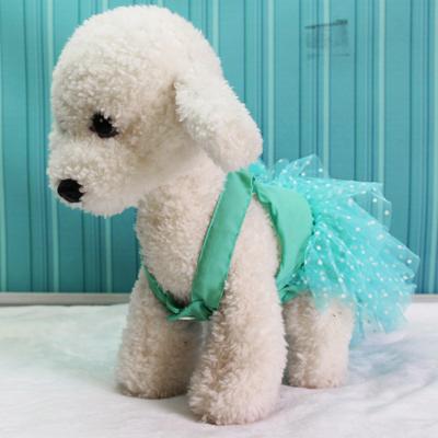 China Sustainable Fashion New Pet Clothes Supplies Chiffon Princess Dog Cat Skirt Teddy Bomei Spring Summer Sweetie Pets Clothing Wholesale for sale