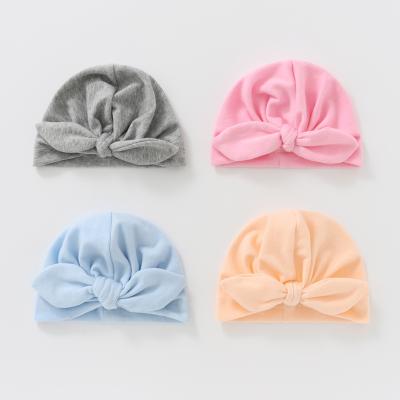 China DecorateÂ   Hot Sale Newborn Baby Hats Rabbit Ears Soft Cotton Fetal Soft Baby Covers Baby Sweater Hats Wholesale for sale