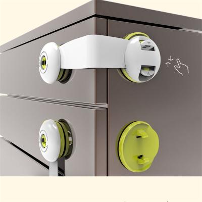 China Multifunctional Adjustable Cabinet Doors Kids Safety Baby Anti-pinch Drawer Lock Infant Fridge Lock for sale