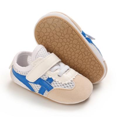 China Mesh White Spring And Autumn Lit Shoes 0-1T Men And Women Baby Toddler Soft Bottom Casual Shoes Wholesale for sale