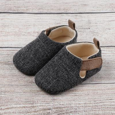 China Fashion Breathable Baby Toddler Shoes Spring and Autumn 0--1T Retro Cotton and Canvas Baby Toddler Shoes Wholesale for sale