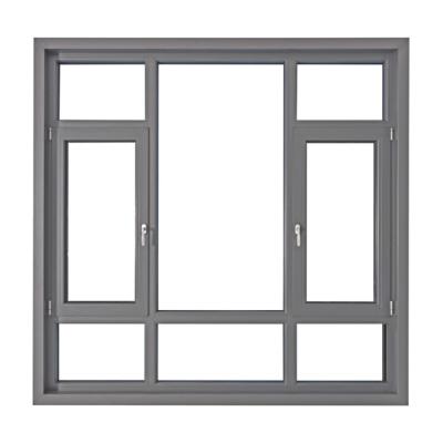 China Magnetic Casement Window Screen Canada Popular Choice Customized Break Aluminum Window Swing Thermal Triple Glazed Casement Window For Home for sale