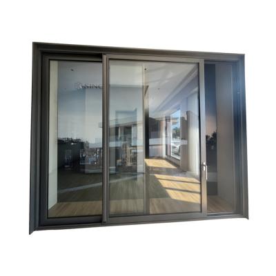 China Hot Selling Thermal Insulation Sliding Door European Style Double Glazed Aluminum Slide Door Patio Tempered Glass Door Modern Home for sale