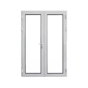 China Thermal Insulation Customized Steel And Double Pane French Doors Double Glazed Windows Europe Exterior Aluminum French Doors With Glass Door for sale