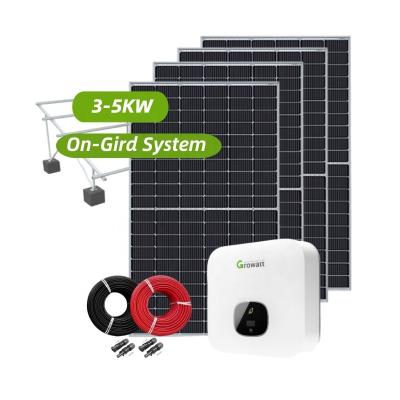 China 15kw Home Module Kit Price 3kw 5kw 10kw 12kw 20kw Commercial Solar Power Set 100kw PV Panel Power On Grid Solar Generation Circuit for sale