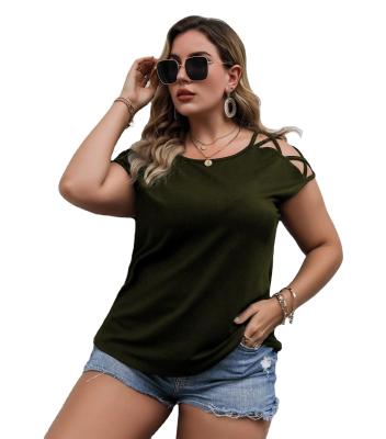 China Wholesale Breathable Casual Sports Heavy Solid Color Loose Plus Size Short Sleeve for sale