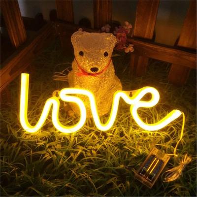 China Modern Custom Party Supplies Girls Room Decoration Bulut Accessory Neon Neon Sign LOVE LED Neon Light for sale